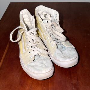 Vans “Off the Wall” Kids Sneakers - Pastel Yellow, Pink and Mint